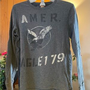 American Eagle Outfitters Charcoal Graphic Tee
